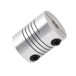 6.35x6.35mm CNC Flexible Coupling Motor Shaft Coupler 1/4