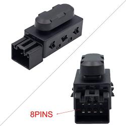 MOCW 6-Way Power Seat Adjustment Switch Left Driver Side Compatible with Ford Lincoln Mercury Power Seat Switch Replace OE # PSW5,5F9T14B709AA,SW7258