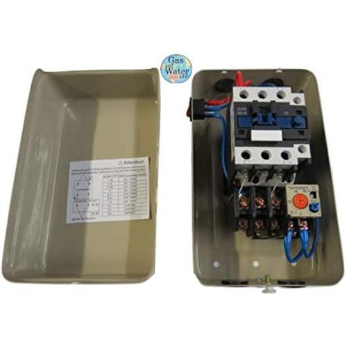 Magnetic Electric Motor Starter Control 5 Hp Single Phase 220/240v 22-34a with On/off Switch
