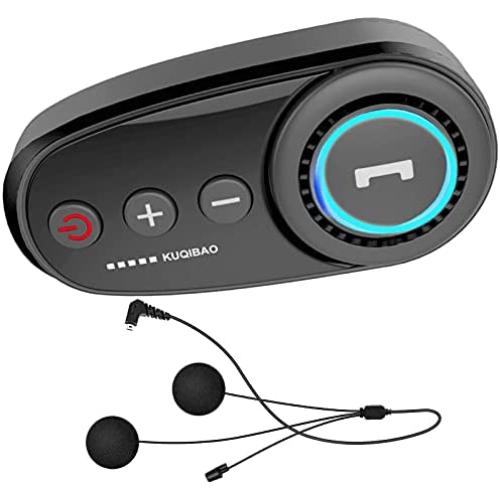 Detachable Motorcycle Helmet Bluetooth Headset, Outdoor Headset, Waterproof Motorcycle Sports Headset, Speaker Hands-Free, Music Call Control, auto-Answer, 60 Hours Playback time System