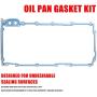 ORAEVY Oil Pan Gasket Set ， Compatible with 4.8L 5.3L 6.0L 6.2L Chevy Silverado Suburban Tahoe Trailblazer GMC Sierra Yukon Cadillac Escalade - Replace 12612350 OS30693R