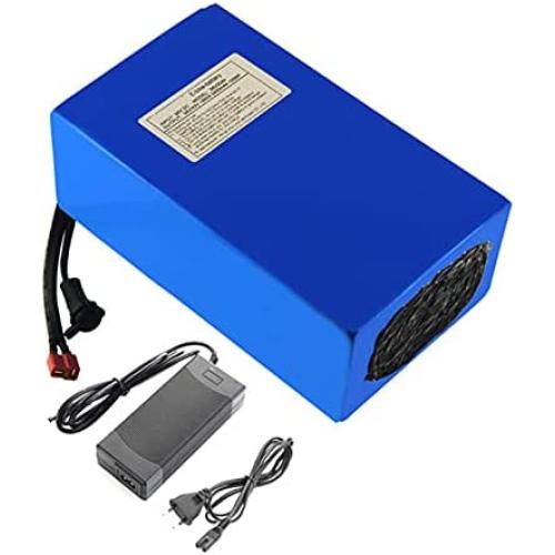Jieoto 36V 20Ah 10S6P E-Bike Lithium Battery Pack 25Ah 10S8P Electric Bikes Li-ion Battery with Charger for 200W-1000W Motor for Scooters Electric Tools Electric Tricycles