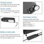Jieoto E-Bike Battery 48V 15Ah Electric Bicycle Rechargeable Lithium Ion Batteries with 2A Charger + USB, for 350W 500W 750W Electric Bicycle Motor