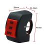 AutoE Motorcycle Switch Connector Push Button Handlebar Headlight Fog Spot Light Controller (ON/ON/Off Button)