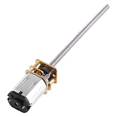 DC 6V Gear Motor with Long M3*55MM Lead Screw Thread Output Shaft 30/60/100/150/200/300/400/500RPM(6V 300RPM)