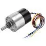 WINGONEER DC 12V 37mm Diameter Gearbox Low Noise Long Life High Torque Brushless DC Gear Motor