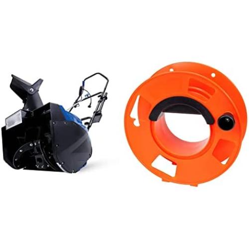 Électro-neige Snow Joe SJ623E 18 pouces 15 Amp, Électeur à neige monocycle avec phares, largeur de nettoyage bleue, moteur & cône de rangement Bayco KW-110 à 100 pieds. Électro-neige Snow Joe SJ623E 18 pouces 15 Amp, Électeur à neige monocycle avec phares, largeur de nettoyage bleue, moteur & cône de rangement Bayco KW-110 à 100 pieds.