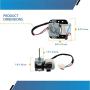 Condenser Fan Motor for Refrigerator Replaces DA31-00103A AP4140906 IS-27210SCD6A PS4138348
