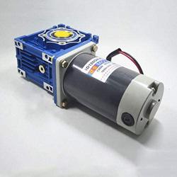 TOPCHANCES Electric 120W DC 12V RV40 Worm Gear Motor Adjustable Speed DC Motor Self-Locking Reducer Turbine Motor w/Self-Locking (Speed :30rpm)