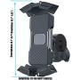Amiss Bike Phone Holder, Motorcycle Phone Mount, Handlebar Clip of Bike Phone Mount for Electric, Mountain, Scooter and Dirt Bikes, Car Exterior Accessories, Fit for iPhone/Samsung/All Cell Phones