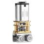 DC 12V Metal Gearwheel Gear Motor, 11RPM N20 Right Angle Metal Gearbox Micro Gear Motor for DIY RC Toys GM12YN20-3DP