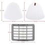 4+2 Pack Filters for Shark Vacuum Navigator Lift-Away ZU503AMZ, NV350, NV351, NV352, NV355, NV356E, NV357, NV360, NV370, NV391, UV440, UV490, UV500, UV540, UV541, UV550, CU500, Shark Replacement Filter Set XFF350 XHF350