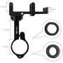GUB Plus 6H Bicycle & Motorcycle Phone Mount, Aluminum Alloy Bike Phone Holder with 360° Rotation for iPhone 11 Pro Max X XR Xs 7s 8 Plus, for Samsung Note10/9 GPS Mount 4.0 to 7 Inch (Black)