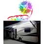 Seagenck RV Led Awning Party Light, Led Awning Strip Light for Camper Motorhome Travel Trailer Concession Stands Food Trucks, Light Up Canopy Area for BBQ Play Cards, 5m(16.4ft), Dc 12v, RGB