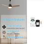 Smekitlly Universal Ceiling Fan Remote Control Kit with Light Dimmer for Hampton Bay, Hunter, Harbor Breeze, Westinghouse, FAN28R FAN-53T 2AAZPFAN-53T KUJCE9103 FAN-11T K- 53T UC7030T