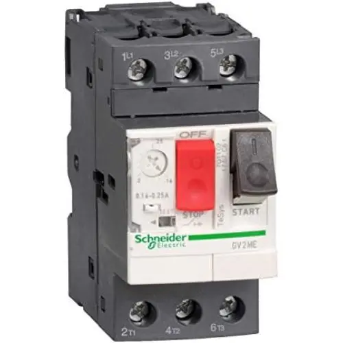 Manual Motor Starter, Button, 2.5-4A, 1P