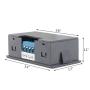 Delay Relay Module, DROK DC 6-30V Timer Relay 12V 24V 0.01s-9999min 50mA Digital Timer Cycle Delay Switch Module AC 220V Power On-Off Controller with LCD Display Switch Button Case