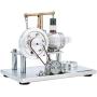 DjuiinoStar Most Classical Stirling Engine DLTD-303 and Luxury Hot Air Stiring Engine DHA-BG-405 Bundle