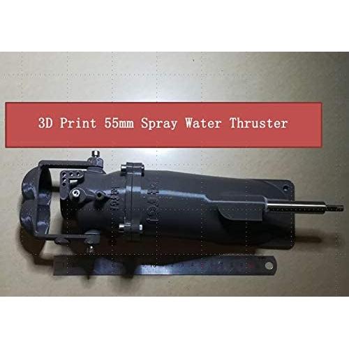 Vehicles-OCS 55mm Jet Boat Pump 3D Print Spray Water Drive Thruster Underwater Propulsion 6mm Shaft Jet Motor 12kg Thrust Parts for RC Boat
