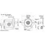Hydraulic Gear Motor or Pump bi-Direction Rotation, 8cc/rev (0.488in3/rev) 8.4gpm at 4000rpm 21HP SAE A Mount, MFEG Series