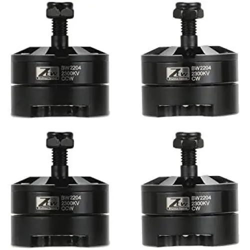 Jimi 2 Pairs Original ZTW Black Widow 2204 2300KV Brushless CW/CCW Motor with Built-in 18A ESC 2 in 1 Series for QAV250 Racing Drone