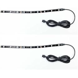 2pc 12inch 9LED Multi-Color Flexible Strip Accent Lights 5050 SMD Flex RGB for Motorcycle ,ATV,Car ,