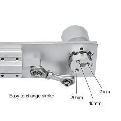 DIY Design DC 24V 10Rpm Linear Actuator Reciprocating Motor Stroke 12/16/20mm