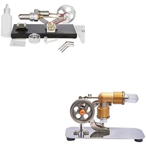 Sunnytech Hot Air Stirling Engine Education Toy Mini Hot Air Stirling Engine Motor Model FD05M-HA001