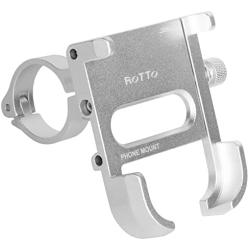ROTTO Bike Phone Mount Bicycle Motorcycle Cell Phone Holder All Aluminum with 360°Rotation Adjustable