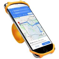 Bike Phone Mount, Motorcycle Cell Phone Holder– Universal Any Phone or Bicycle Handlebar, Non-Slip Shockproof Bike Phone Holder for Stem Mounting 4