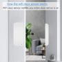 WiFi Door Sensor Smart Window Sensors White No Hub Required Wireless Design Instant Alerts Requires 2.4 GHz Wi-Fi Compatible with Alexa Google Assistant Home Security