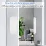 WiFi Door Sensor Smart Window Sensors White No Hub Required Wireless Design Instant Alerts Requires 2.4 GHz Wi-Fi Compatible with Alexa Google Assistant Home Security