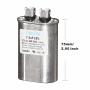 TISKYSE 7.5 uf MFD 370 or 440 VAC CBB65 Oval Run Capacitor for Fan Motor Blower Condenser in Air Handler Straight Cool or Heat Pump Air Conditioner