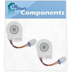 2-Pack 241509402 Evaporator Fan Motor Replacement for Frigidaire FGHB2869LFB Refrigerator - Compatible with 241509402 Evaporator Motor - UpStart Components Brand