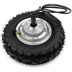 L-faster 36V48V 450W Brushless Hub Motor with Tubeless Tire Mountain Skateboard 9-Inch Single Shaft Hub Motor Wheel
