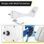 Dyna-Living 400W 12V Wind Turbine Generator & 500W 12V Wind Turbine Motor with Charge Controller for Home Marine Industrial Energy Blue 5 Blades and White 3 Blades (Not Included Mast)