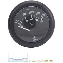38-120℃/100-250℉ Water Temperature Meter Pointer Diesel Engine Water Temperature Gauge Electromagnetic Water Temperature Gauge(DC12V )