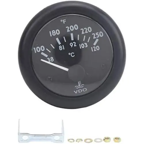 38-120℃/100-250℉ Water Temperature Meter Pointer Diesel Engine Water Temperature Gauge Electromagnetic Water Temperature Gauge(DC12V )