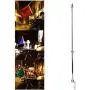 Universal Motorcycle Auto Flagpole Rear for Seat Luggage Rack Mount Flag Pole Accessory(Silver) Flag Pole Motorcycle Flagpole Luggage Rack Pole Car Flagpole Steel Flagpole Universal Flag Holder Flag