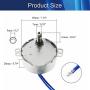 Jutagoss Synchronous Motor,TYC-50 Double Flat Shaft Direction CW/CCW, 4 Watt AC 110V 30-36 RMP, 1 Pcs