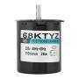 AC Permanent Magnet Motor, Synchronous Gear Motor CW/CCW 68KTYZ 220V for DIY Generator(110RPM) Electric Motor