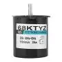 AC Permanent Magnet Motor, Synchronous Gear Motor CW/CCW 68KTYZ 220V for DIY Generator(110RPM) Electric Motor