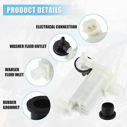 ACROPIX Windshield Washer Motor Pump Fit for Nissan Quest for Infiniti QX50 - Pack of 1 Pcs White
