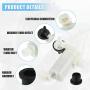 ACROPIX Windshield Washer Motor Pump Fit for Nissan Quest for Infiniti QX50 - Pack of 1 Pcs White