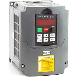Huanyang VFD,Single to 3 Phase,Variable Frequency Drive,1.5kW 2HP 220V Input AC 7A for Motor Speed Control,HY Series