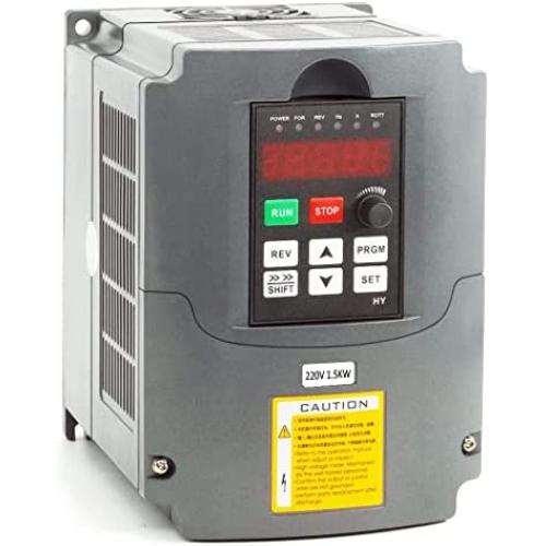 Huanyang VFD,Single to 3 Phase,Variable Frequency Drive,1.5kW 2HP 220V Input AC 7A for Motor Speed Control,HY Series