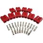 10Pcs Battery Connector 600V 50A 50Amp Battery Quick Connection Connector Plug For Car Van Modes Motorcycle (Red)