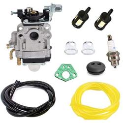 Shnile Carburetor Compatible with Gas 2 Cycle 43cc Powermate PCV43 Southland Mini Cultivator SCV43 Tiller Motor Parts Fuel Line Filter Grommet Kit