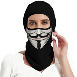 3D Balaclava Ski Mask Motorcycle Full Face Mask Outdoor Tactical Hood Headwear Mask Ghosts Skull Mask Men Women for Halloween