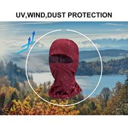 Little Donkey Andy Balaclava Face Mask UV Protection for Men Women Sun Hood Ski Motorcycle Running Riding